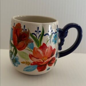 The Pioneer Woman Floral Mug - Red and Blue